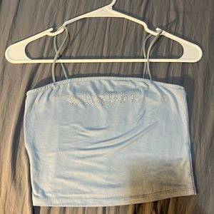 Cute crop top with the word “ babbie” on it